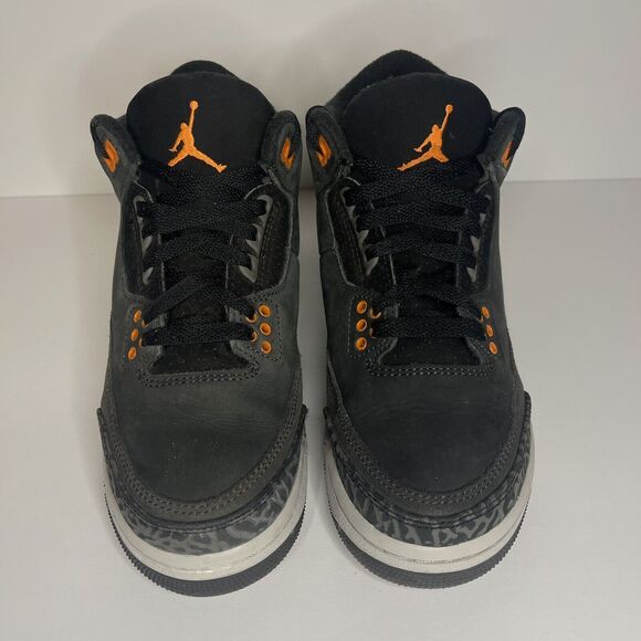 Nike Air Jordan Retro 3 Fear Pack Grey Orange DM0966-080 Preschool Boys Size 5Y - Picture 2 of 7